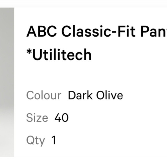 Lululemon ABC Classic-Fit 5 Pocket 40x34 Utilitech Pant - Picture 6 of 6